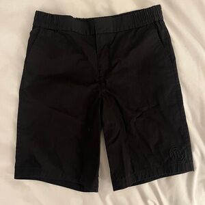 Burberry logo embroidered cotton shorts
